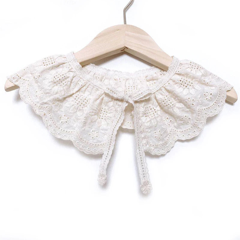 Baby Bib Lace Baby Accessories Korean Kids Lace Collar Cute Hollow Female Baby Bib scarf  baby bib scarf  scarf