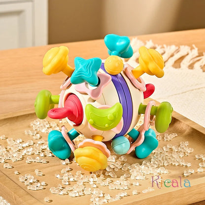 Baby Sensory Teething Toys Teethers for Babies 0 3 6 9 12 18 Months Infant Chew Rattles Toys Newborn Toddler Montessori Toy