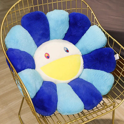 40/60cm Sunflower Plush Pillow Soft Plush Flower Pillow Plant Mat Sofa Bed Sleep Back Pillow Kawaii Room Decor Gifts
