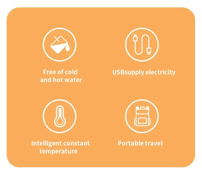 USB Milk Water Warmer Travel Stroller Insulated Bag Baby Nursing Bottle Heater Newborn Infant Portable Bottle Feeding Warmers