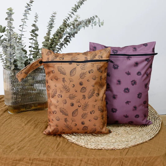 Elinfant 2PCS Baby Diaper Bag New Material Recycled PUL Storage Outdoor Wet/Dry Bag