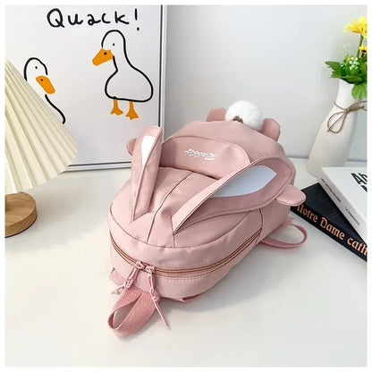 Fashion Children School Bags Bunny Portable Backpacks Kids Travel Rucksacks Cute Boys and Girls School Book Backpack Chest Bag
