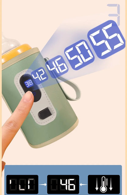 USB Milk Water Warmer Stroller Insulated Bag Baby Nursing Bottle Heater Safe Kids Supplies for Infant Outdoor Travel Accessories