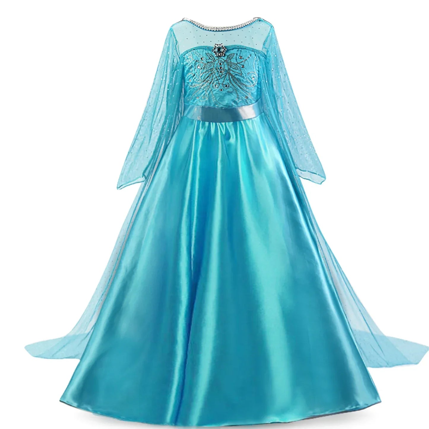 Elsa Dress for Girls 3-10 Yrs Birthday Role Elsa Princess Dress For Kids Halloween Carnival Easter Party Cosplay Girls Costume