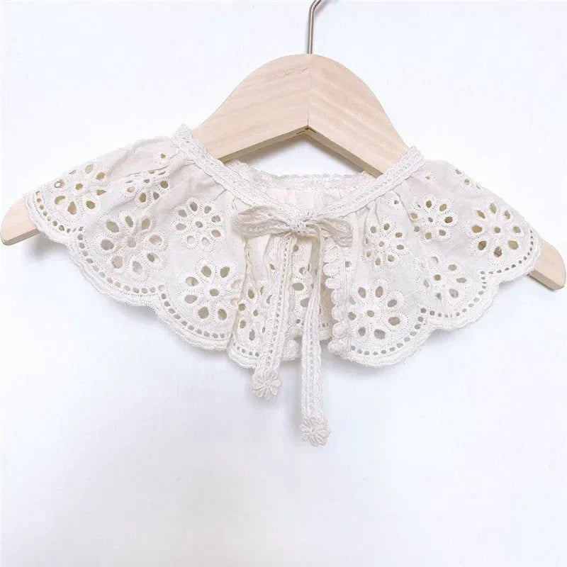 Baby Bib Lace Baby Accessories Korean Kids Lace Collar Cute Hollow Female Baby Bib scarf  baby bib scarf  scarf