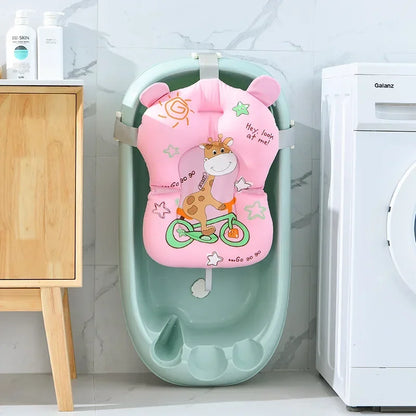 Baby Bathtub Bath Seat Support Mat bath And Shower Air Cushion Bed Non-Slip Bathtub Mat Newborn Bebe Safety Security Bath Seat