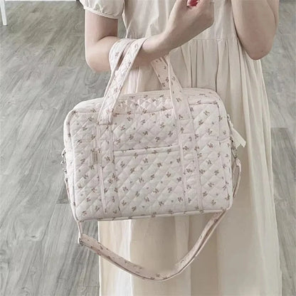 New Embroidered Mom Bag Storage Bag Large Capacity Mommy Travel Bag Fashion Multi-functional Handbag Lightweight Diagonal