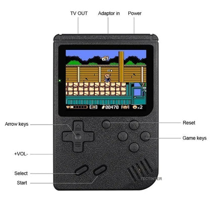 8-Bit Mini Video Game Console Built in 500 Games Retro Portable Console Handheld Game Player AV Output For Kids Gift Game Boy