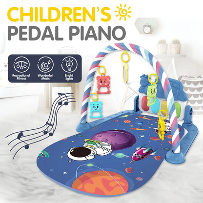 Children's pedal piano education early education music fitness baby music fitness equipment toy light crawling mat