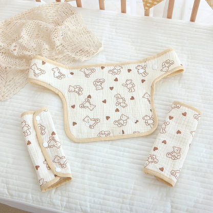 Baby Waist Stool Drool Bib Newborn Infants Teething Soft Cotton Pad Saliva Towel Multi-Function Baby Strap Dinner Dropshipping