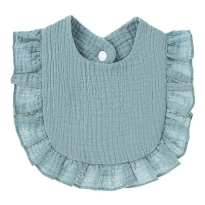 Cotton Soft Baby Print Bibs Solid Color Infant Bib Newborn Burp Cloths Bandana Scarf for Kids Boy Girls Feeding Saliva Towel