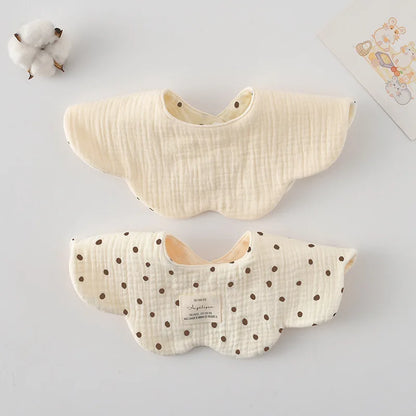 New Cute Cotton Baby Feeding Drool Bib Infants Two-sided Usable Saliva Towel Soft Burp Cloth For Newborn Toddler Kids Bibs