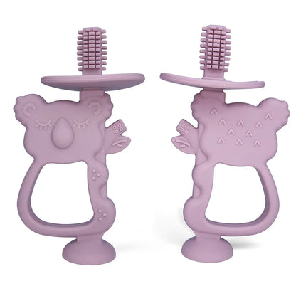 Baby Teether Gloves Kids Cartoon Bear Teething Silicone Dental Care Gums Anti-eating Hand Molar Stick BPA Free Baby Accessorie
