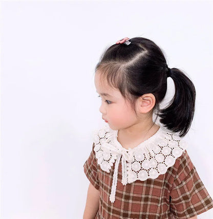 Baby Bib Lace Baby Accessories Korean Kids Lace Collar Cute Hollow Female Baby Bib scarf  baby bib scarf  scarf