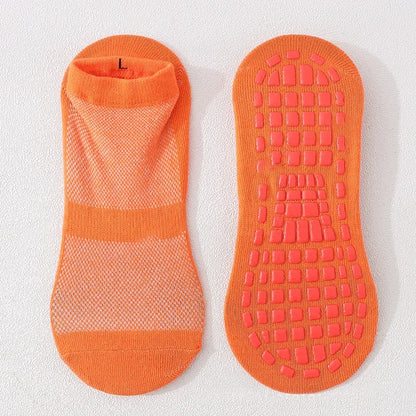 Kids Adults Anti-Slip Sock Trampoline Sock Cotton Breathable Short Socks Elasticity Boy Girl  Outside Family Sports Yoga Socks