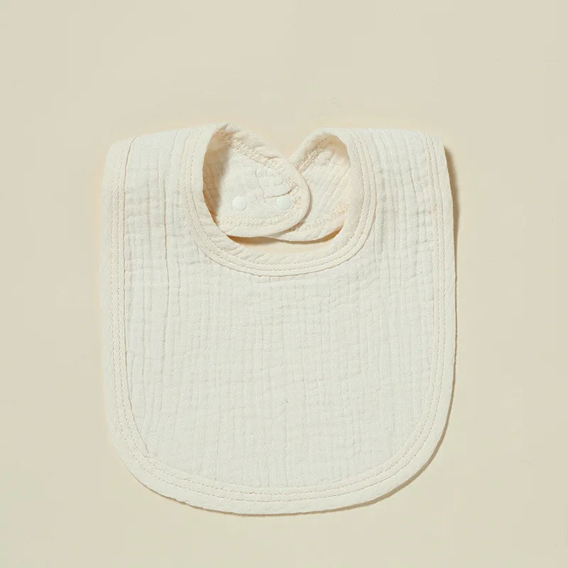 Cotton Gauze Baby Bibs Autumn New Solid Color Infant Bib Newborn Burp Cloths for Kids Boy Girl Spring Soft Feeding Saliva Towel