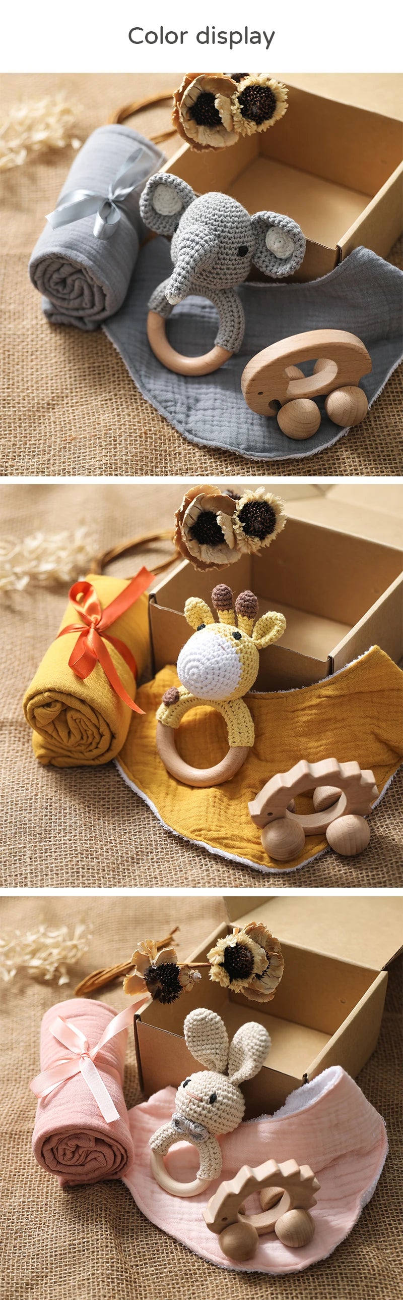 Baby drool Towel Toy Set Milestone Cards Accessories Photography Props Monthly Growth Commemoration Babies Photos Birth Gift Set