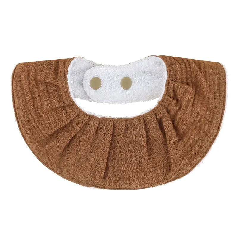 Double Layers Cotton Baby Feeding Bibs Cartoon Printed Newborn Burp Cloth Saliva Towel Scarf for Stuff Shower Gifts