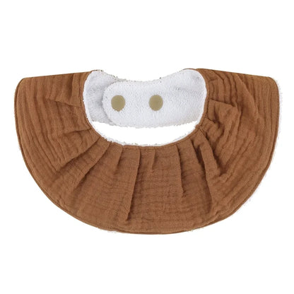 Double Layers Cotton Baby Feeding Bibs Cartoon Printed Newborn Burp Cloth Saliva Towel Scarf for Stuff Shower Gifts