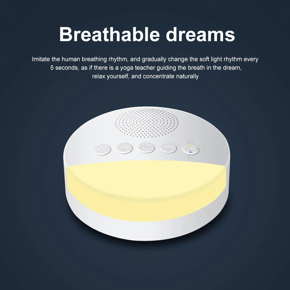 Baby Care Assisted Sleep Save Energy White Noise Machine with Night Light Music