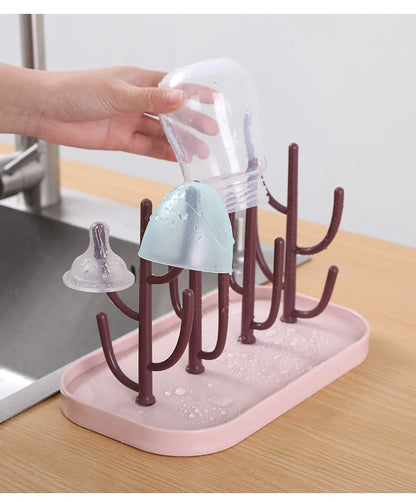 Baby Feeding Bottle Drain Rack Nipple Feeding Cup Holder Storage Drying Rack Bottle Cleaning And Drying Machine