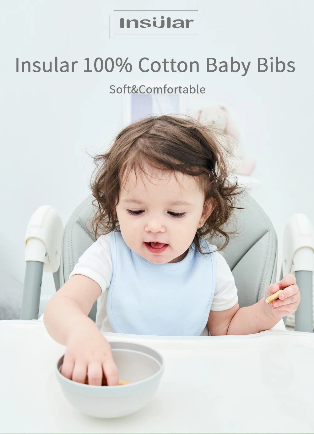Insular Organic Cotton Baby Scarf Burp Cloth Bandana Bibs Solid Newborn Baby Boy Infant Girl Toddler Winter Scarf Bib