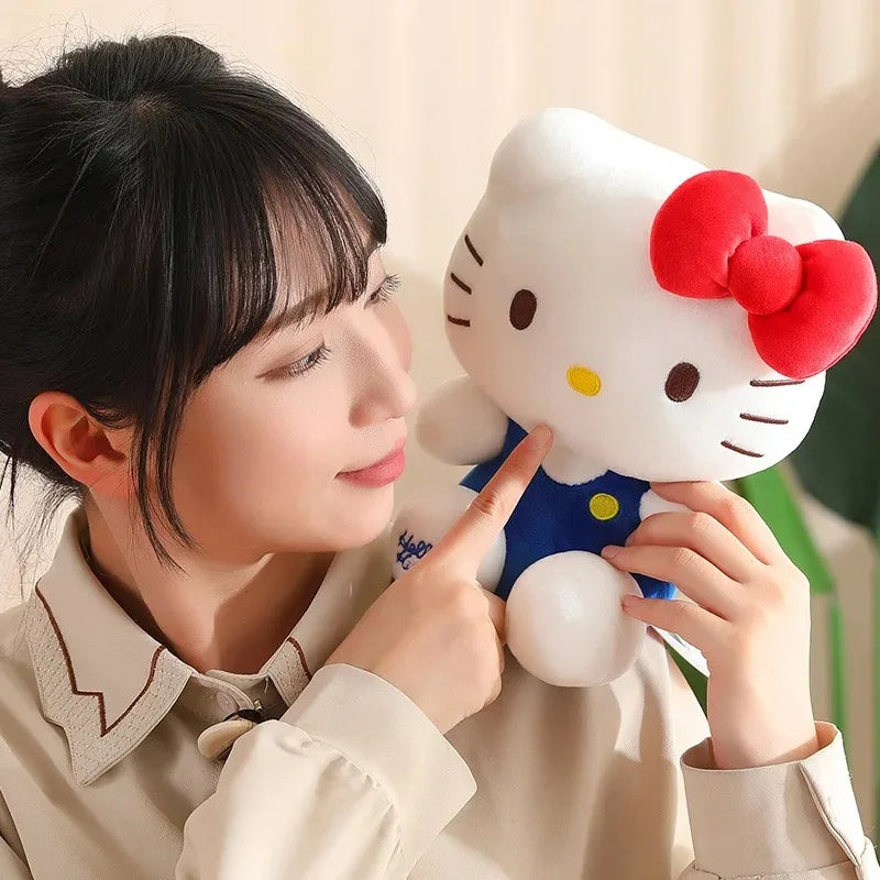 Sanrio Hello Kitty Kuromi Baby Stuffed Toys Anime Plush Toys Throw Pillow Kids Car Decoration Doll Birthday Gifts For Girls Kids