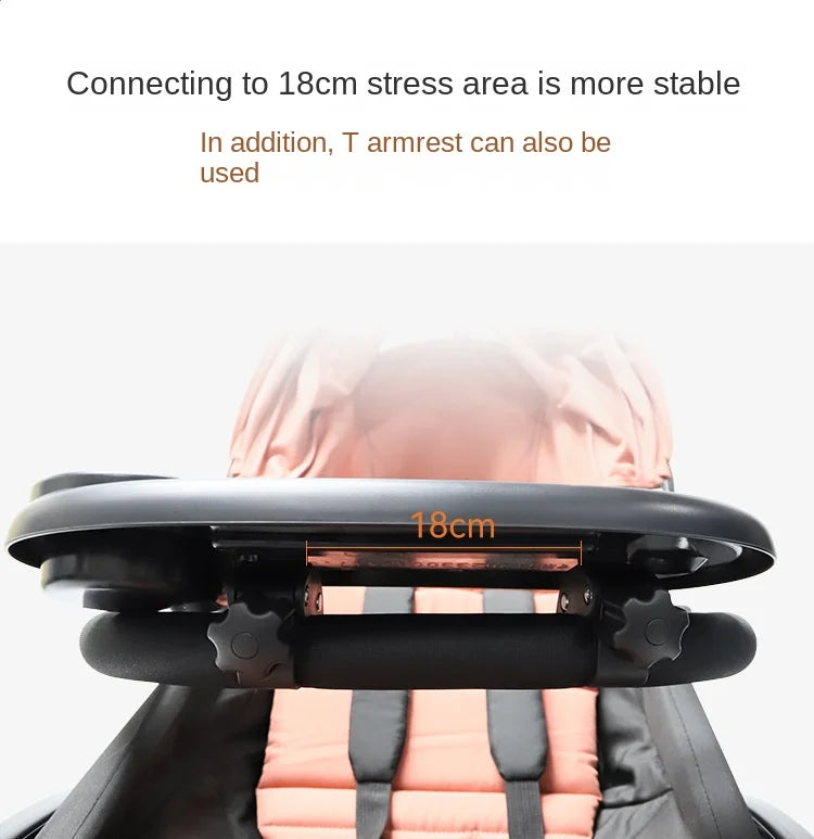 3 In 1 Baby Stroller Dinner Table Tray Phone Stand Plate Accessories Supplies for Toddler Infant Girl Boy Milk Bottle Cup Holder