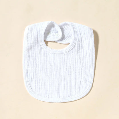 Cotton Gauze Baby Bibs Autumn New Solid Color Infant Bib Newborn Burp Cloths for Kids Boy Girl Spring Soft Feeding Saliva Towel