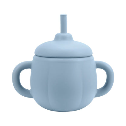 1PCS Baby Silicone Straw Cup BPA Free Portable Storage Snack Container Feeding Cup Kids  Learning Drink Cup Water Bottle