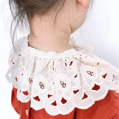 Baby Bib Lace Baby Accessories Korean Kids Lace Collar Cute Hollow Female Baby Bib scarf  baby bib scarf  scarf