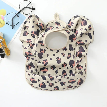 Waterproof Baby Bibs Cartoon Girl Boy Infant Meals Bib Anti-dirty Saliva Bibs with Angel Wings Baby Feeding Stuff Children Smock