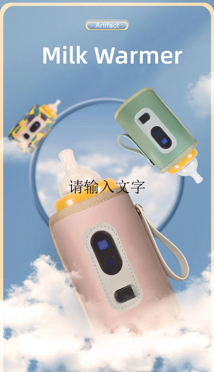 USB Milk Water Warmer Stroller Insulated Bag Baby Nursing Bottle Heater Safe Kids Supplies for Infant Outdoor Travel Accessories