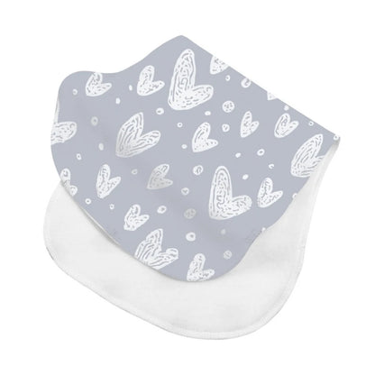 2-Layer Burp Cloth Newborn Bibs Absorbent Baby Feeding Teething Bibs Soft-Cotton Burp Cloths for Babies Baby Shower-Gift