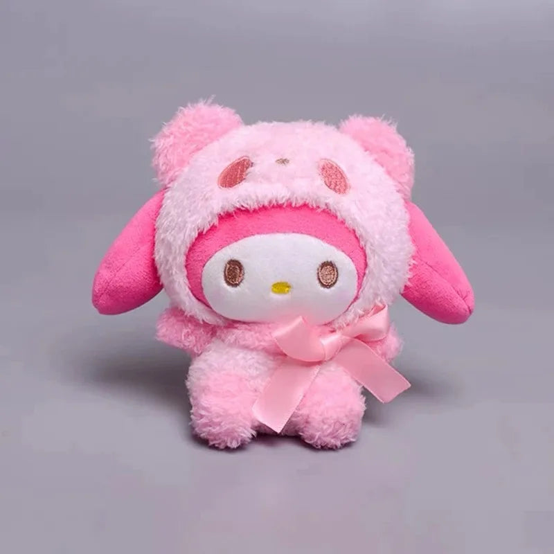 25cm Sanrio Hello Kitty Kuromi Cute Plush Toys Women Bag Anime Cartoon Cute Shoulder Backpacks Girls Christmas Birthday Gifts