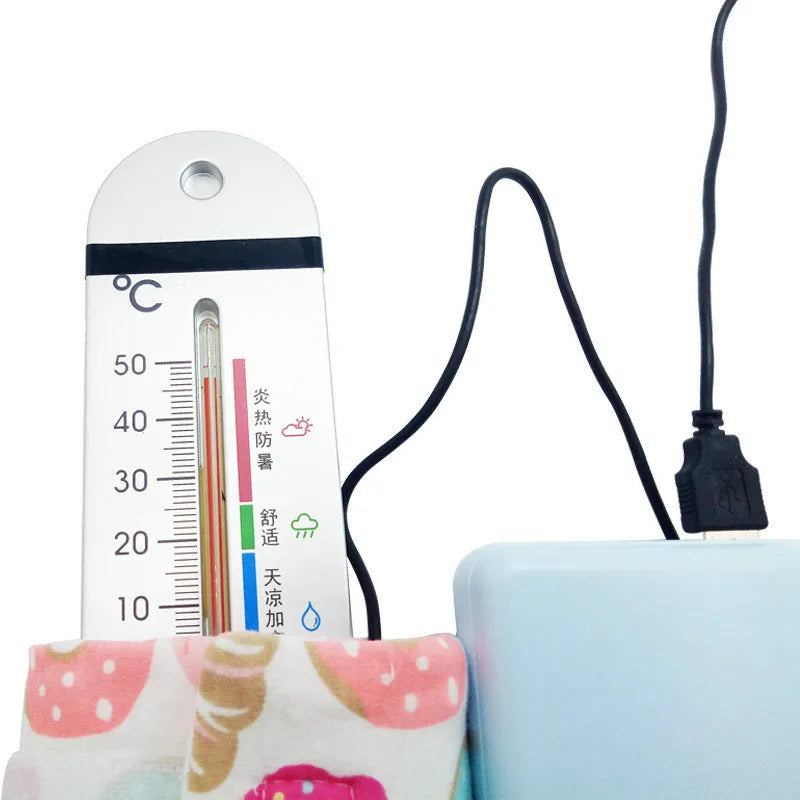 USB Milk Water Bottle Warmer Travel Stroller Insulated Baby Nursing Bottle Heater Newborn Infant Portable Bottle Feeding Warmers