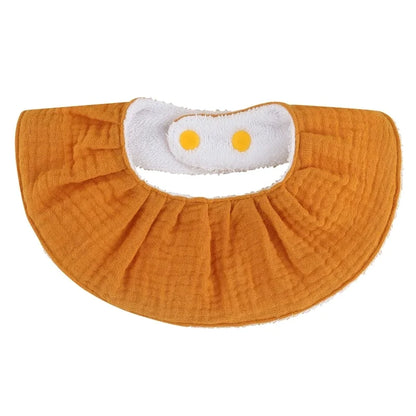 Double Layers Cotton Baby Feeding Bibs Cartoon Printed Newborn Burp Cloth Saliva Towel Scarf for Stuff Shower Gifts
