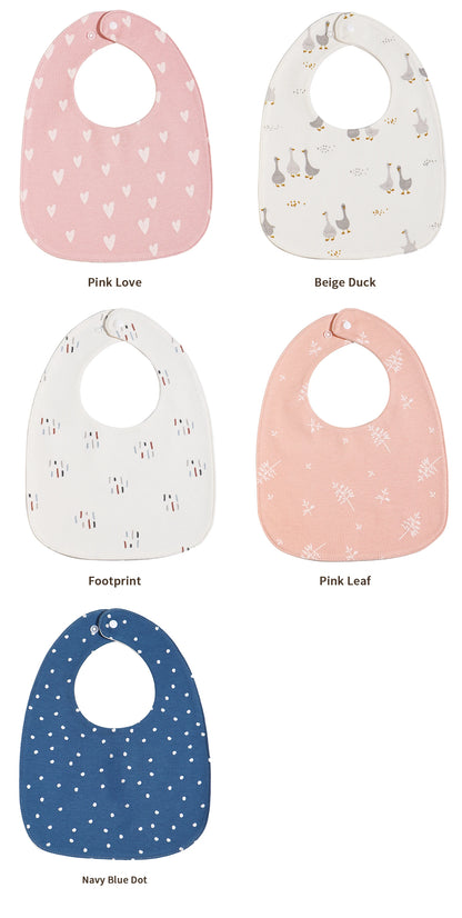 INSULAR Baby Bibs Newborn Cotton Soft Saliva Towel Infant Feeding Cloth Muslin Stuff Printing Pinny Waterproof U-shaped 3 Layers
