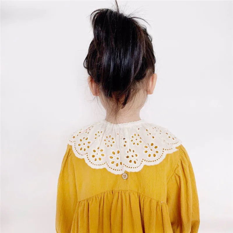 Baby Bib Lace Baby Accessories Korean Kids Lace Collar Cute Hollow Female Baby Bib scarf  baby bib scarf  scarf
