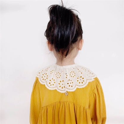 Baby Bib Lace Baby Accessories Korean Kids Lace Collar Cute Hollow Female Baby Bib scarf  baby bib scarf  scarf