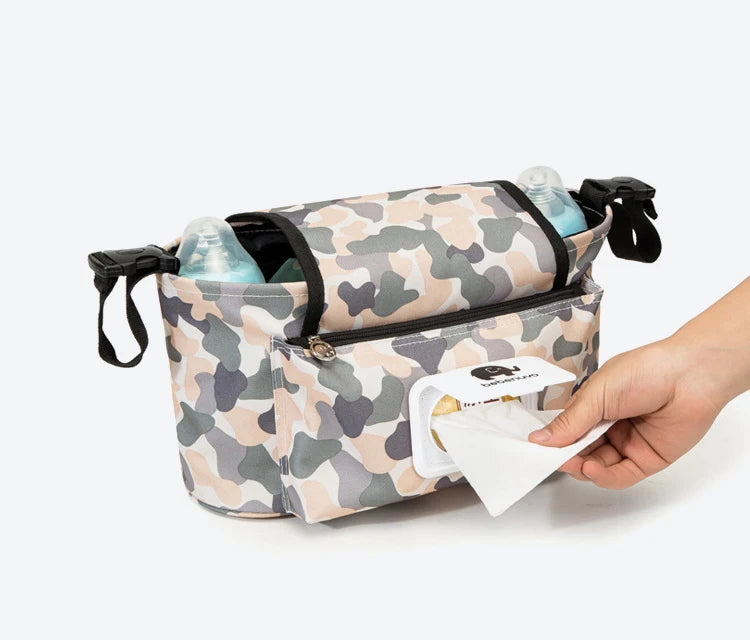 Baby Stroller Organizer Bag Waterproof Nappy Diaper Bag Travel Carriage Pram Cart Basket Hook Stroller Accessories Mummy Bag