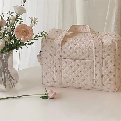 New Embroidered Mom Bag Storage Bag Large Capacity Mommy Travel Bag Fashion Multi-functional Handbag Lightweight Diagonal