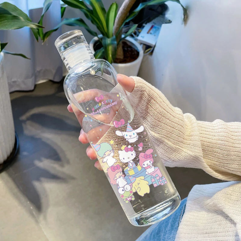 Hello Kitty High Capacity Water Bottle Fashion Sport Bottle Portable Travel Bottles Outdoor Fitness Sport Drinking Bottle Child