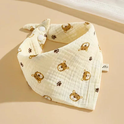 New Baby Cotton Soft Soothe Appease Square Towels Infant Color Matching Bandana Handkerchief Muslin Burp Cloths Feeding Bibs