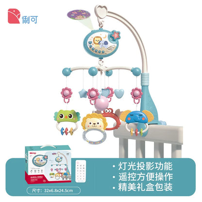 Baby Crib Mobile with Lights Music  Projection for Infants 0-6 Months Remote Control Crib Toys for Newborn Baby Mobile for Crib
