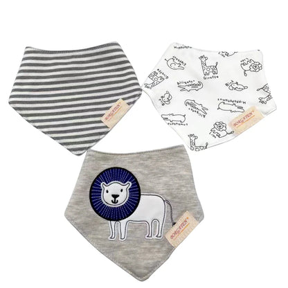 3pcs Organic Cotton Baby Scarf Muslin Burp Cloth Bandana Bibs Newborn Baby Boy Infant Girl Toddler Winter Scarf Waterproof Bib