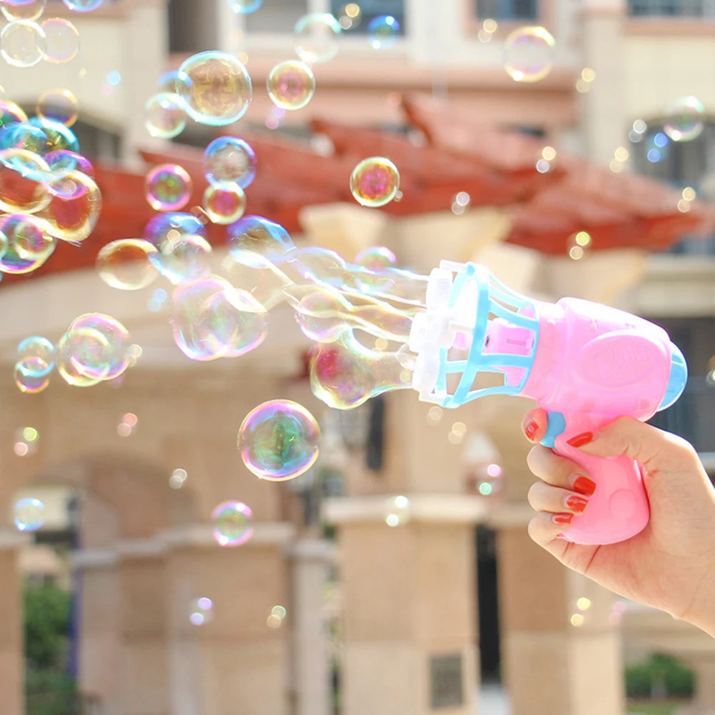 Bubble gun Creative Bubble In Bubble Toys Soap bubbles Machine Blower Maker Summer Outdoor party Games toys for kids boys girls