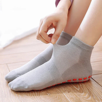 Kids Adults Anti-Slip Sock Trampoline Sock Cotton Breathable Short Socks Elasticity Boy Girl  Outside Family Sports Yoga Socks
