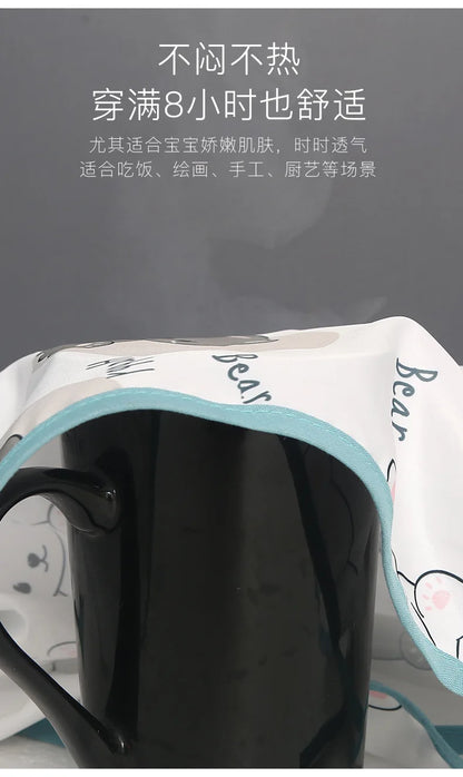 Baby Bibs Baby Coverall Dining Chair One-piece Waterproof Anti-dirty Bib Baby Eating Fedding Bib Apron Kids Feeding Burp Cloth