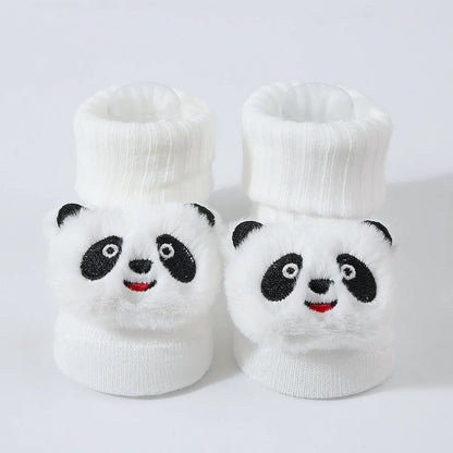 Baby Socks Spring and Autumn Soft Cotton Newborn Baby Socks in The Tube Cartoon 3D Doll Infant Boys Girls Socks 0-6 months